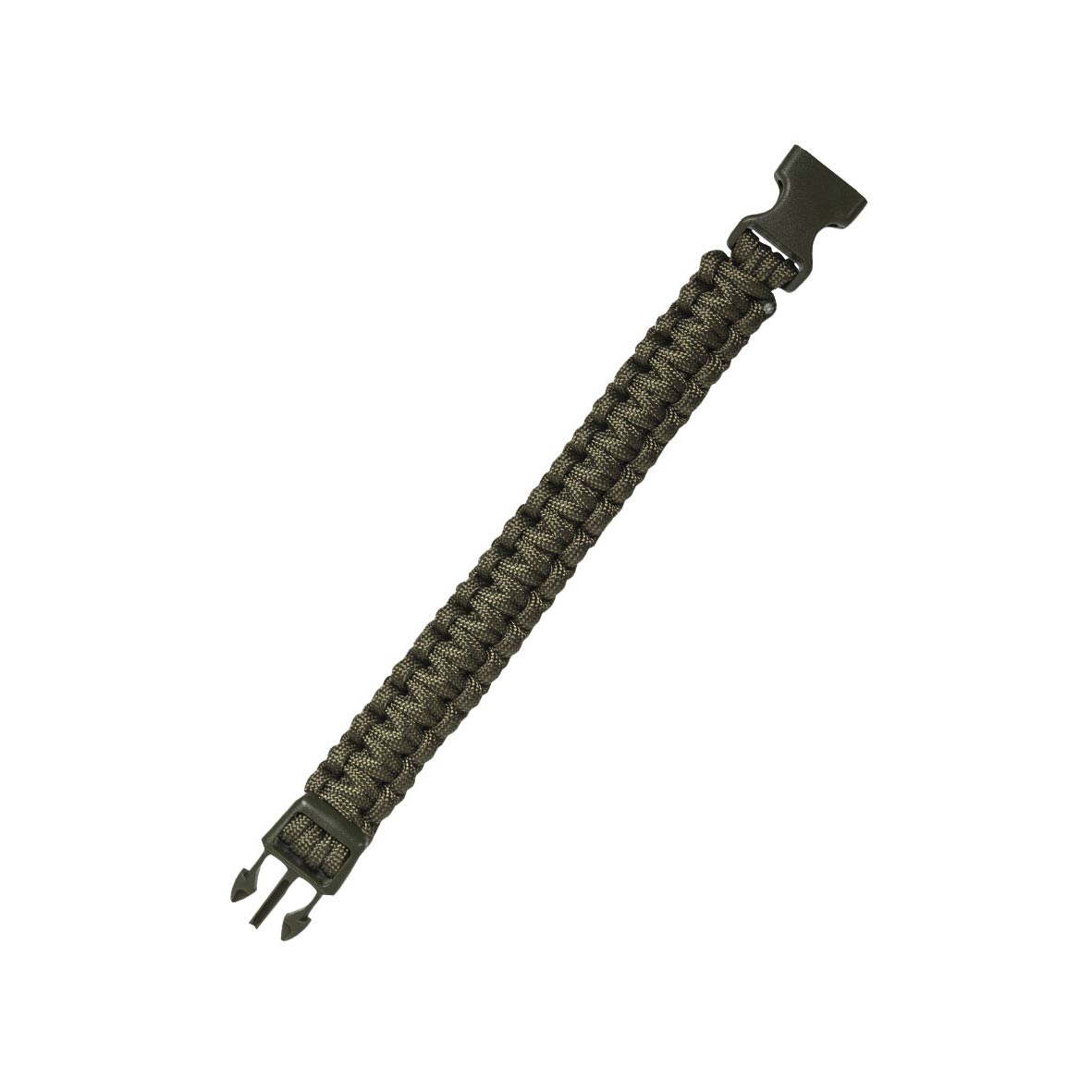 thumbnail image 2 of Mil-Tec Paracord Survival Bracelet - 15mm Black Emergency Parachute Cord Wristband 2 of 14