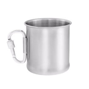 Metalna šalica s karabinerom 250 ml