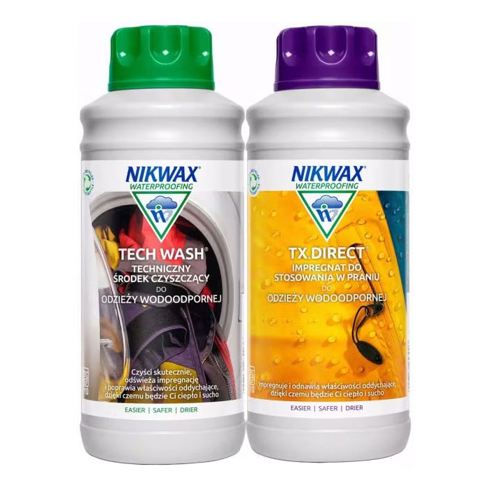 Nikwax – Tech Wash i TX Direct Wash-In set za njegu odjeće