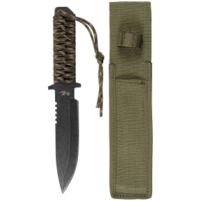 Fox Outdoor – Fiksni taktički nož s paracord užem