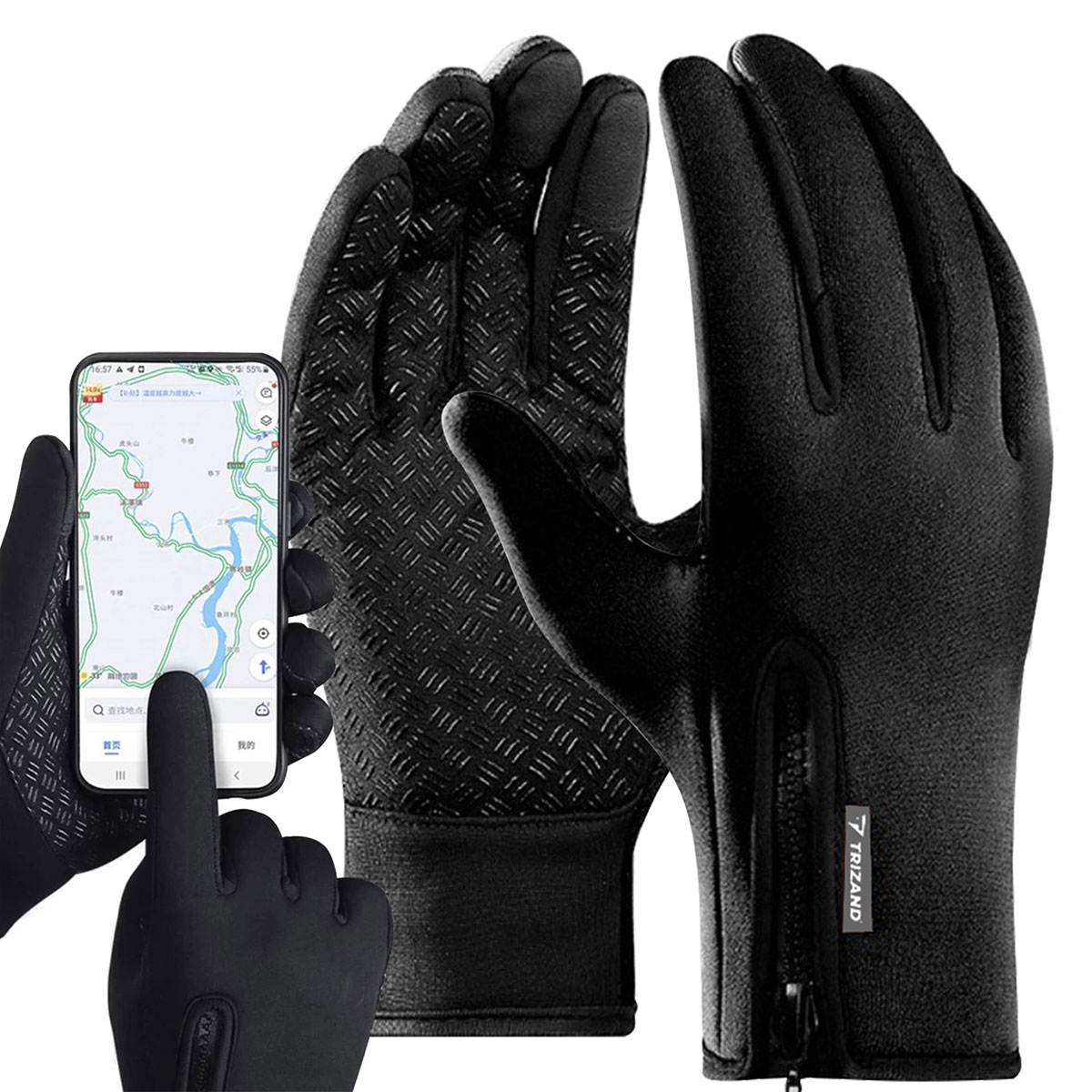 Trizand – rukavice touchscreen s cifom
